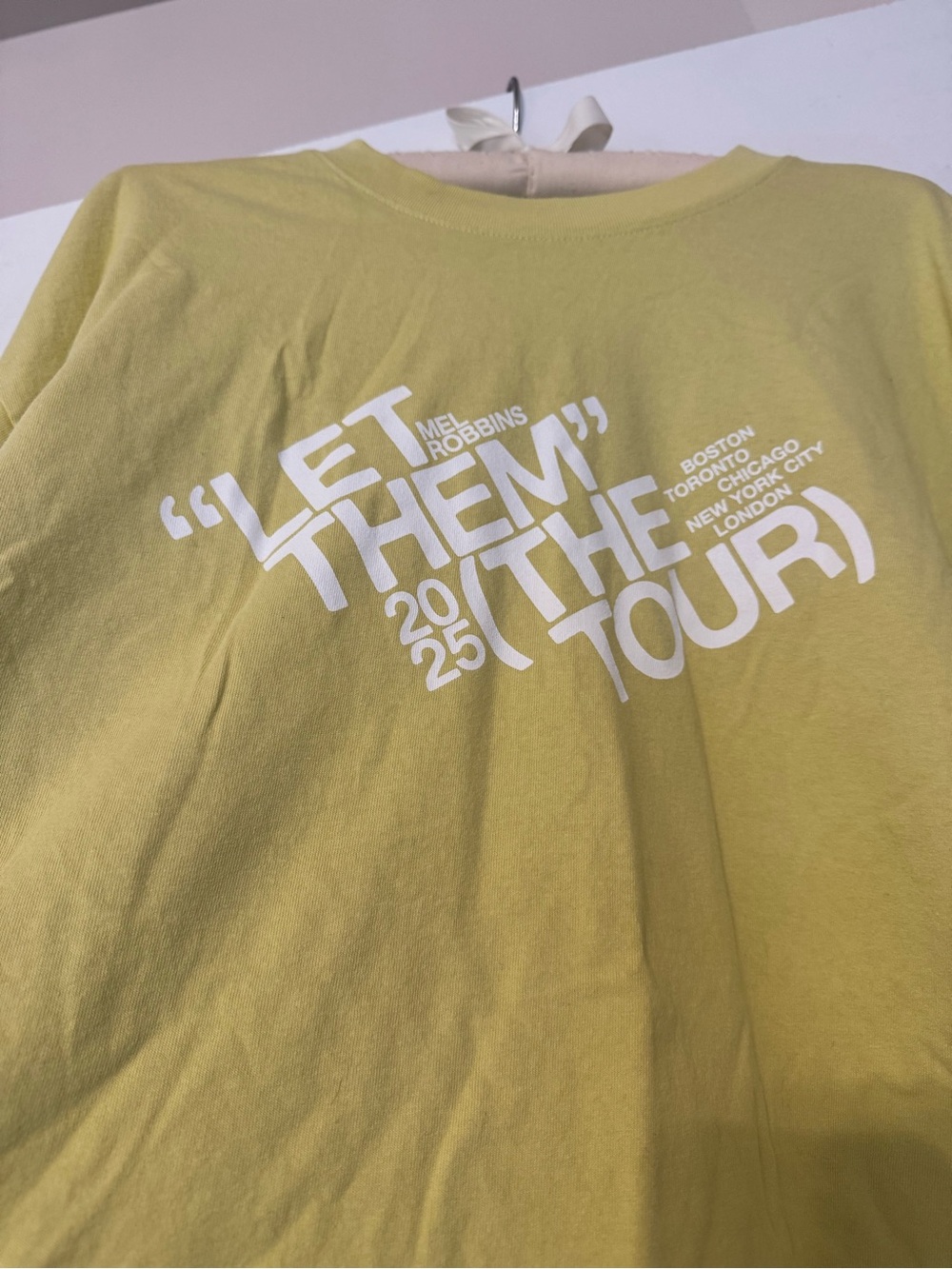 Mel Robbins t-shirt from first tour graphic tee  "Let Them”